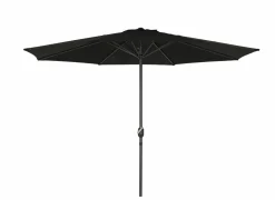 Parasol Nerissa Ø300cm zwart met beschermhoes