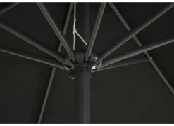 Parasol Nerissa Ø300cm zwart met beschermhoes