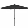Parasol Nerissa Ø350cm zwart met beschermhoes