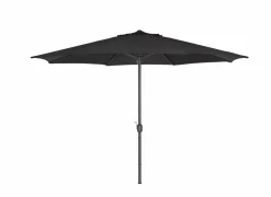 Parasol Nerissa Ø350cm zwart met beschermhoes