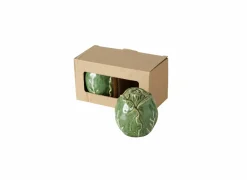 Peper en zoutmolen Kool H7,5cm - keramiek - groen