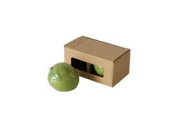 Peper en zoutmolen Limoen H5,3cm - keramiek - groen