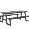 Picknicktafel Santorini173x200cm - aluminium - antraciet