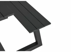 Picknicktafel Santorini173x200cm - aluminium - antraciet