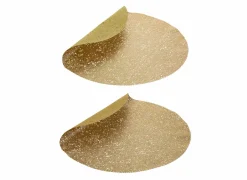 Placemat Ø38cm - kunststof - goud
