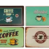 Placemat Coffee 29x44cm - kunststof - multicolor