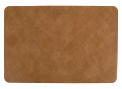 Placemat Edson 45x30cm - kunststof - cognac