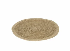 Placemat Khan Ø37cm - jute & zeegras - naturel
