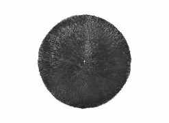 Placemat Vene Ø38cm - kunststof - zwart