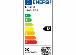 Plafondlamp Aydin 23x17cm - aluminium/kunststof - zwart