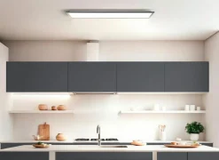 Plafondlamp Briston 100x25x5cm - kunststof & metaal - zwart