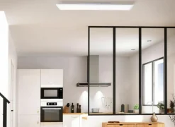 Plafondlamp Briston 100x25x5cm - kunststof & metaal - wit