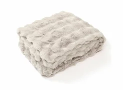 Plaid Bilbao 220x240cm - microvezel - beige