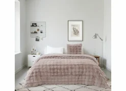 Plaid Bilbao 220x240cm - microvezel - poudre