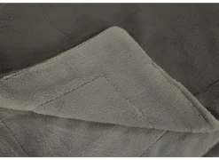 Plaid Kruisem 150x200cm - microvezel - grijs & pastel