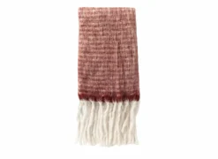 Plaid Phoebe 130x170cm - acryl & poly & wol - pomegranate