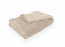 Plaid Pippa 150x200cm - flanel - taupe