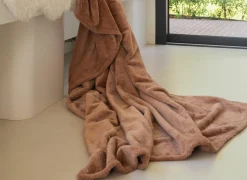 Plaid Pippa 150x200cm - flanel - mokka