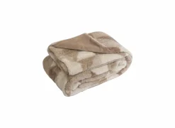 Plaid Porto 150x200cm - polyester - café au lait