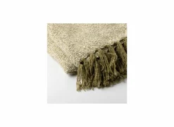 Plaid Sally 140x180cm gerecycled katoen & polyester - groen