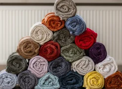 Plaid Valencia 150x200cm - polyester - creme