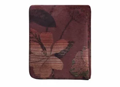 Plaid Velvet Bloom 150x200cm - polyester & katoen - rood