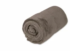 Plaid Woolf  130x180cm - fleece - antraciet