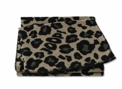 Plaid 150x200cm - polyester & katoen - taupe