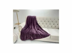 Plaid 150x200cm microvezel aubergine