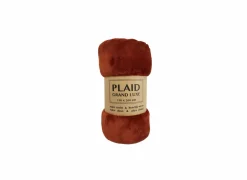 Plaid 130x160cm microvezel terracotta