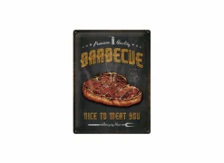 Plakkaat Barbecue 40x30cm - metaal - multicolor