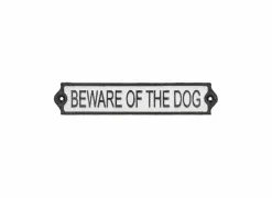 Plakkaat Beware Of The Dog 5,1x25,8cm