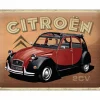 Plakkaat Citroën Type H - 2CV Charleston - 40x30cm - metaal - meerkleurig