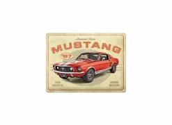 Plakkaat Ford Mustang 40x30cm - metaal - multicolor