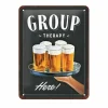 Plakkaat Group Therapy 15x20cm - metaal - meerkleurig