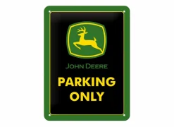 Plakkaat John Deere Parking only 15x20cm - metaal - meerkleurig