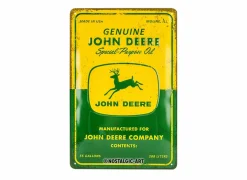 Plakkaat John Deere Special Purpose Oil 20x30cm - metaal - groen & geel