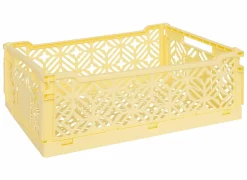 Plooibox 40x30x15cm - kunststof - geel