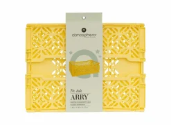 Plooibox 40x30x15cm - kunststof - geel