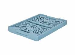 Plooibox 53x27,5x37cm - kunststof - blauw & groen