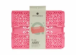 Plooibox 40x30x15cm - kunststof - roze