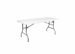 Plooitafel Manaia 180x74cm - staal - wit