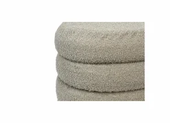 Poef Fizz 45x43x42cm - bouclé - bruingrijs
