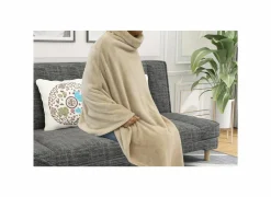 Poncho microvezel crème