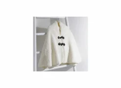 Poncho Snow 75x150cm stof ecru
