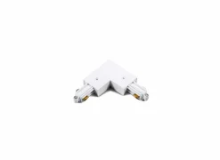 Railverlichting L-connector monofase binnen aarding wit