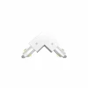 Railverlichting L-connector monofase buiten aarding wit
