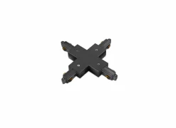 Railverlichting X-connector monofase zwart