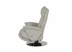 Relaxzetel 7804 elektrisch - leder - grijs