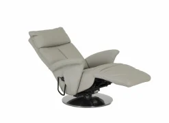 Relaxzetel 7804 elektrisch - leder - grijs